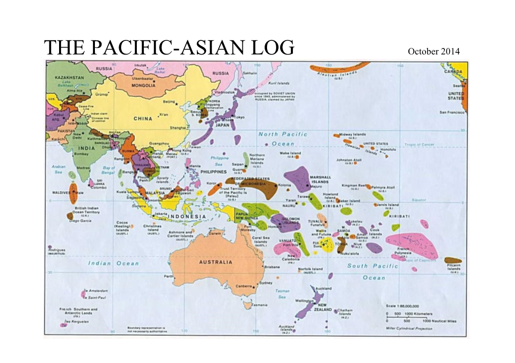 THE PACIFIC-ASIAN LOG October 2014 Introduction Copyright Notice Copyright  2001-2014 by Bruce Portzer