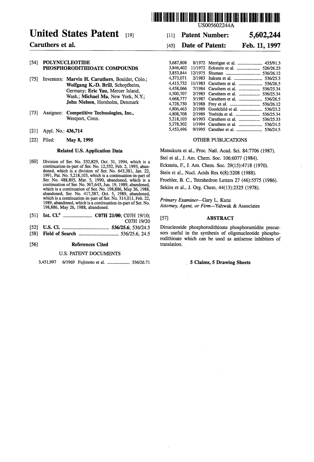 US5602244.Pdf