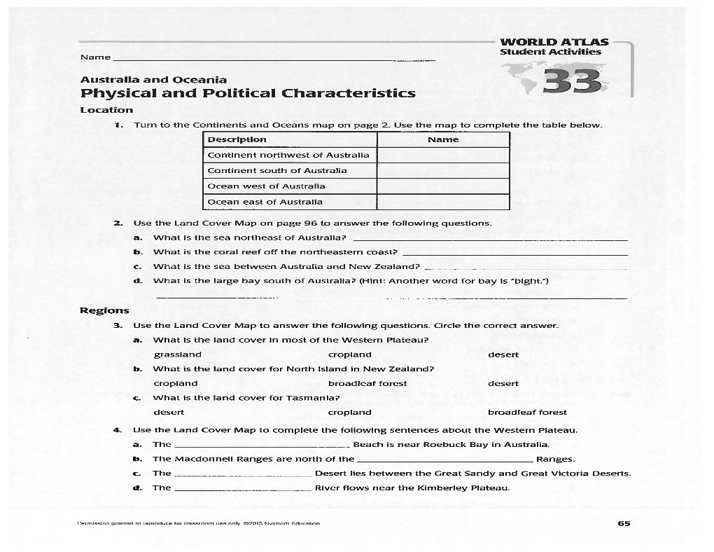 Physical and Political Characteristics 33 Location