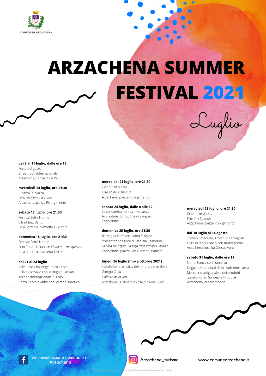 Locandina Arzachena Summer Festival 2021
