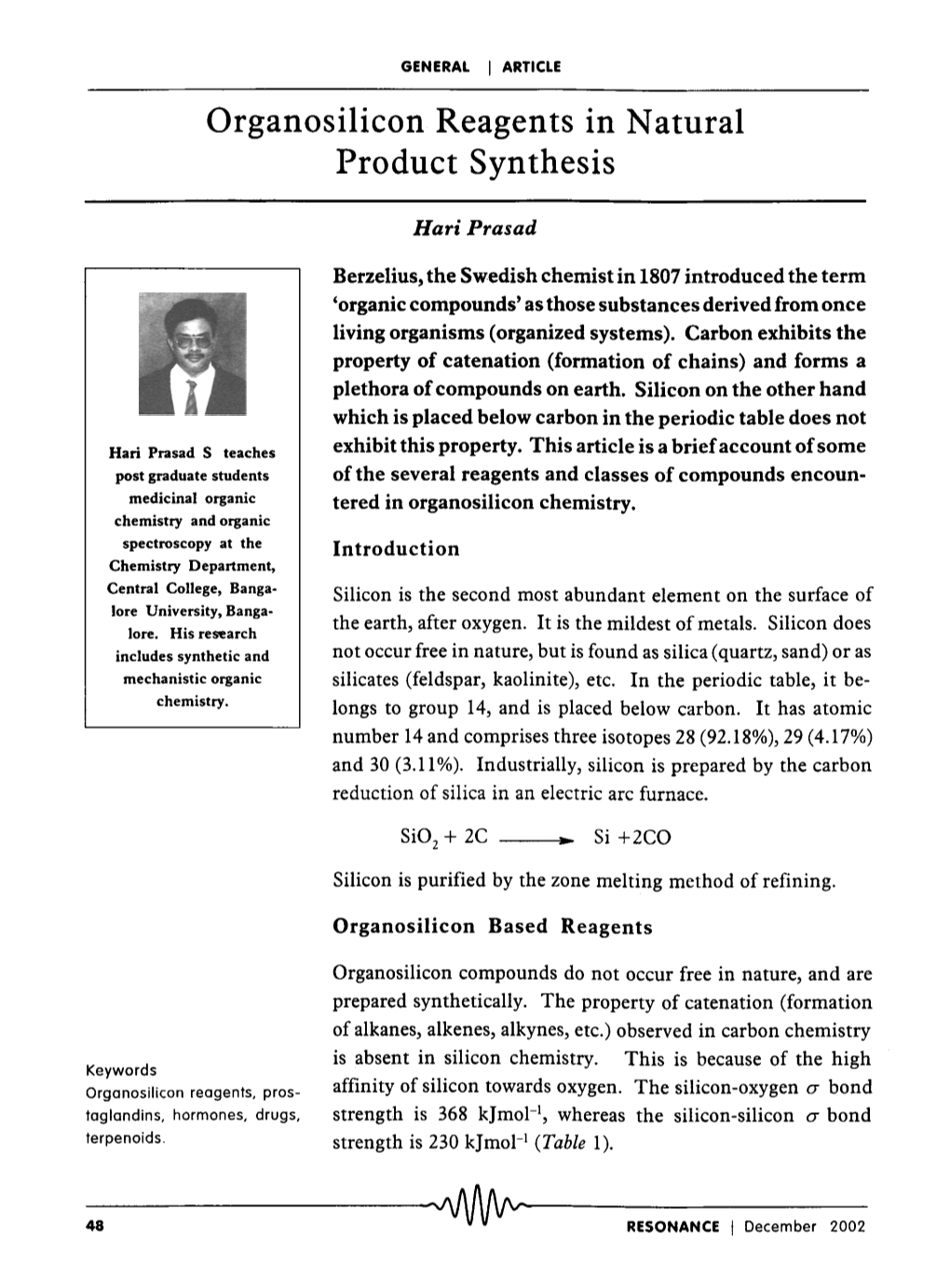 Organosilicon Reagents in Natural Product Synthesis