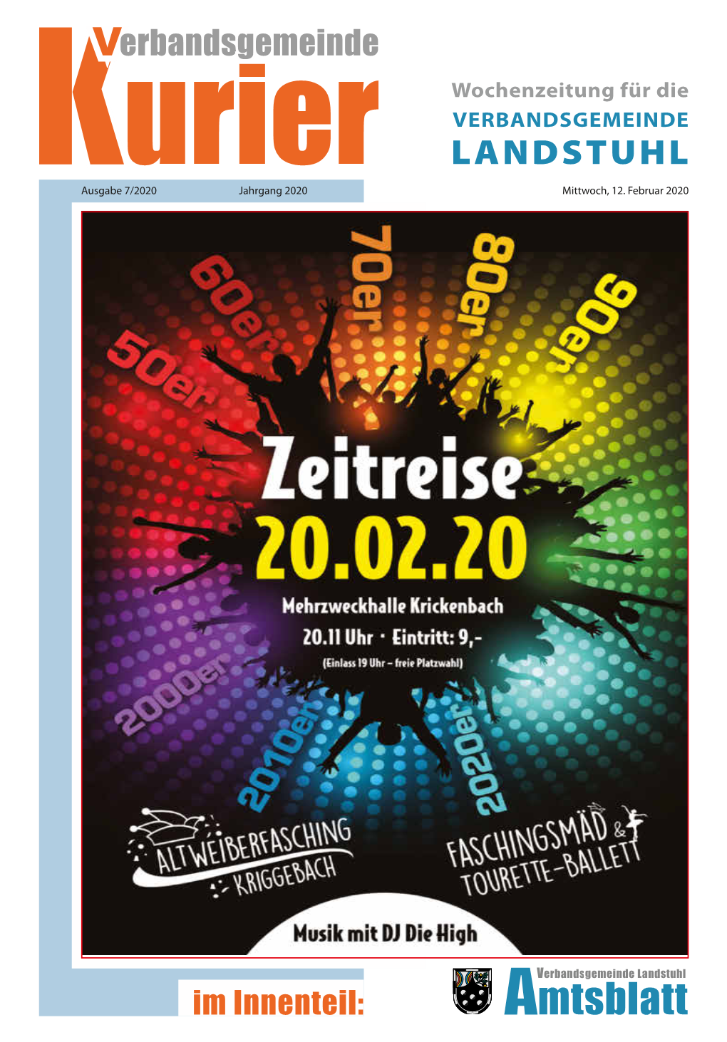 Amtsblatt Mitteilungsblatt Der Verbandsgemeinde Landstuhl Seite 2 Ausgabe 7/2020 - Mittwoch, 12