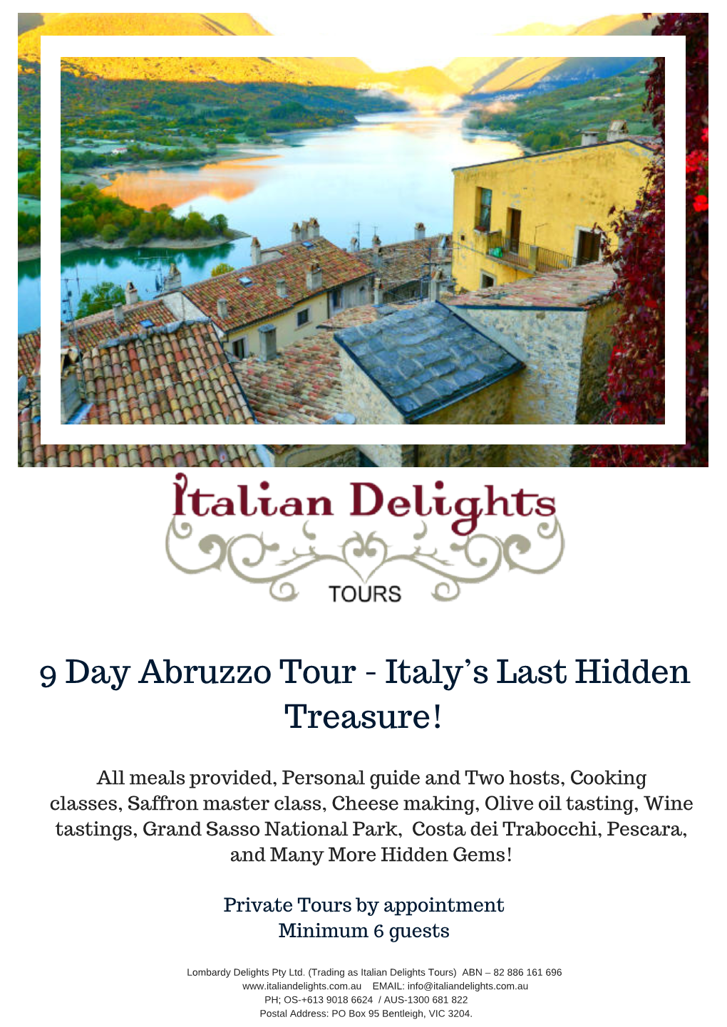 9 Day Abruzzo Tour - Italy’S Last Hidden Treasure!