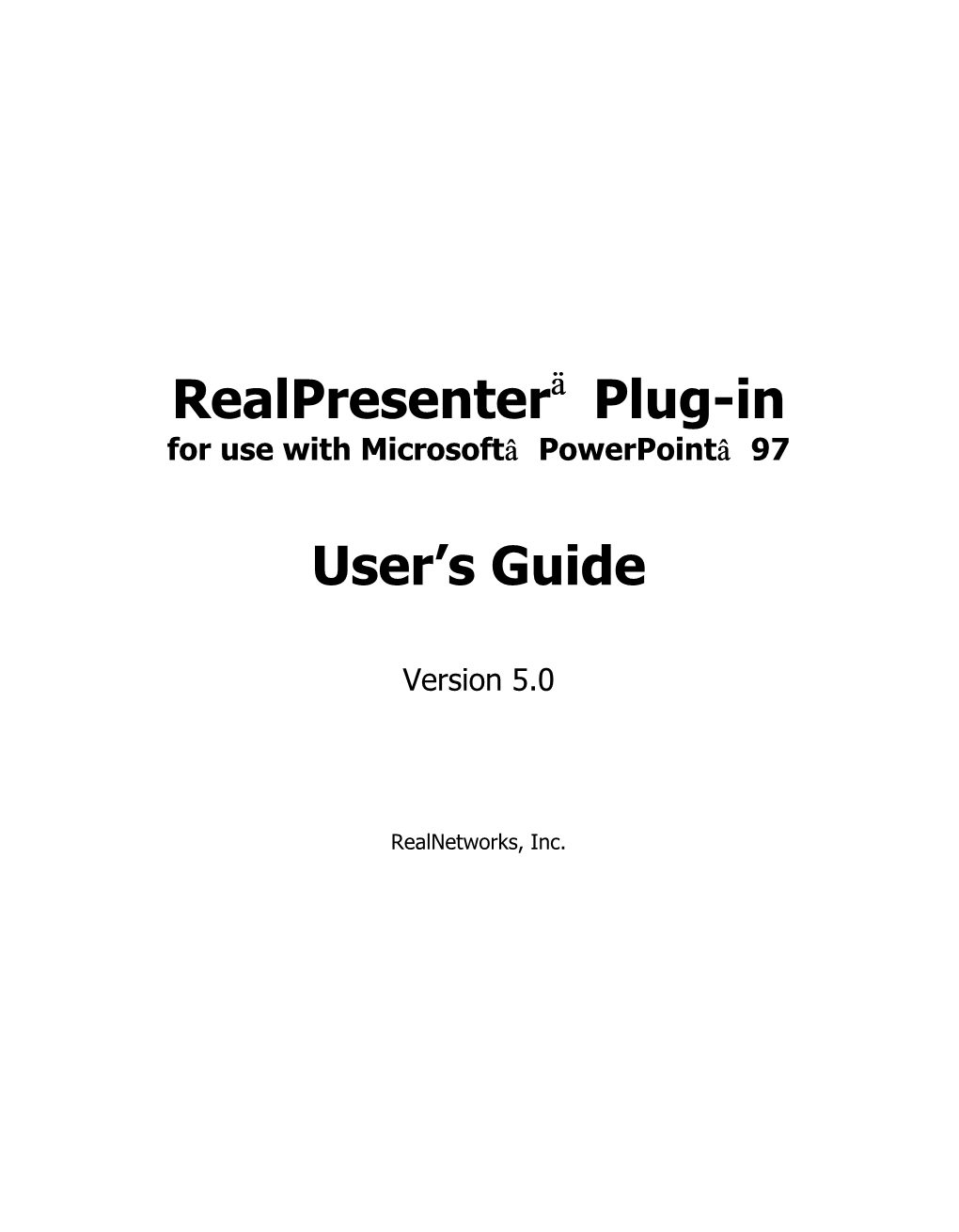 Realpresenter™ Plug-In User's Guide