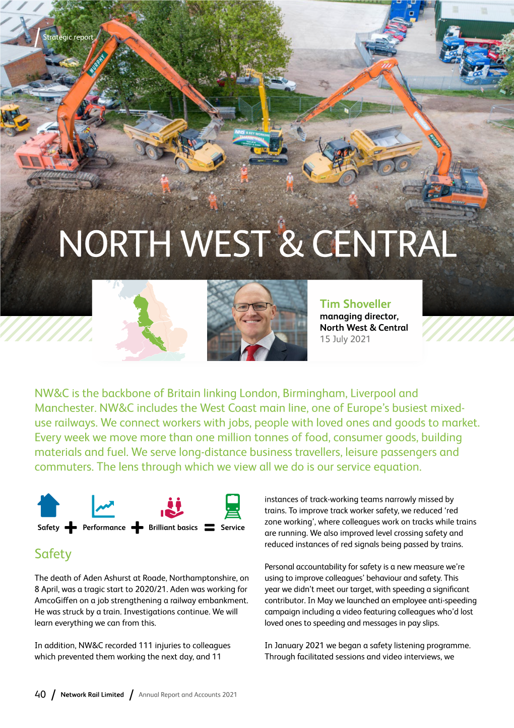 Network Rail Limited Annual Report and Accounts 2021 North West