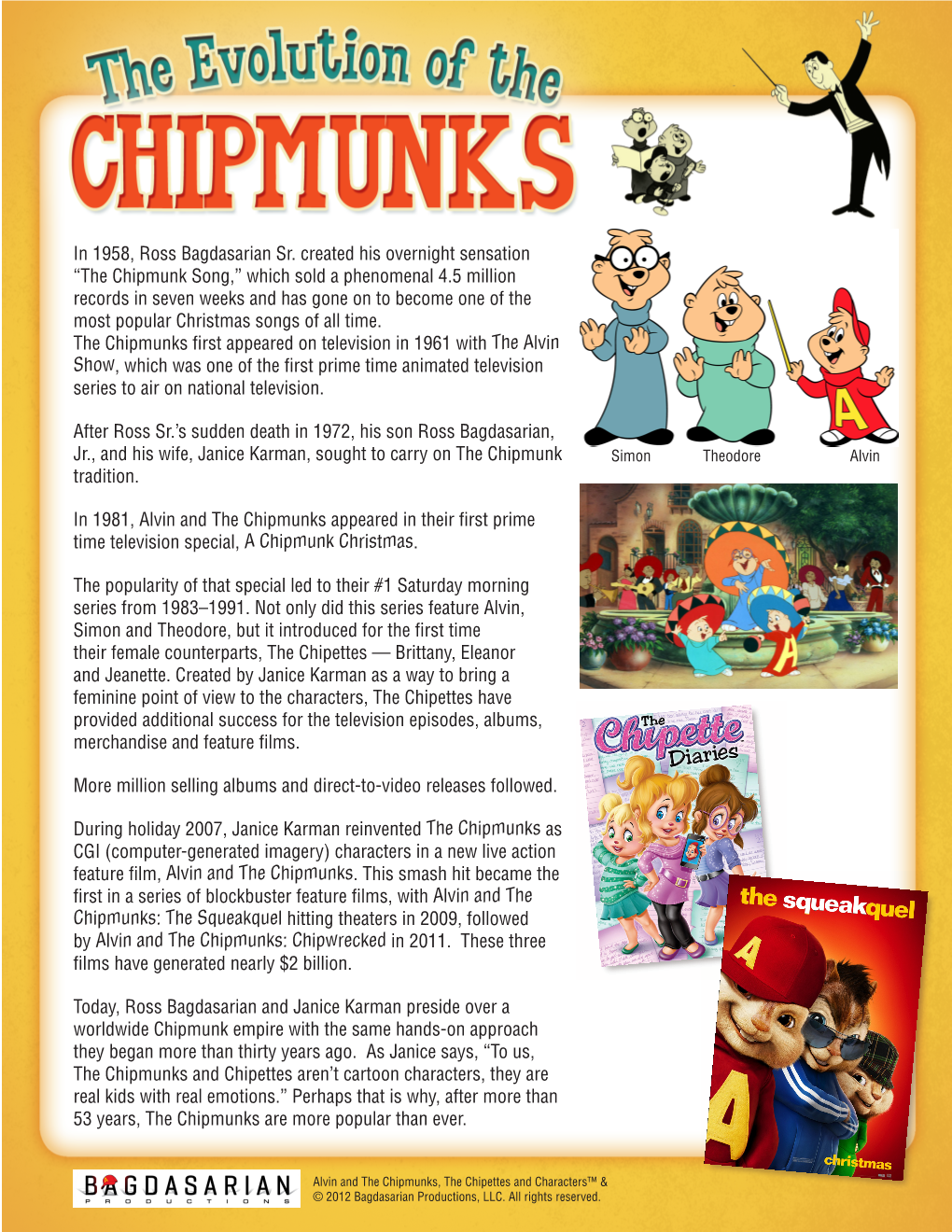 The Chipmunk Song,” Which Sold a Phenomenal 4.5 Million Records in Seven Weeks and Has Gone on to Become One of the Most Popular Christmas Songs of All Time