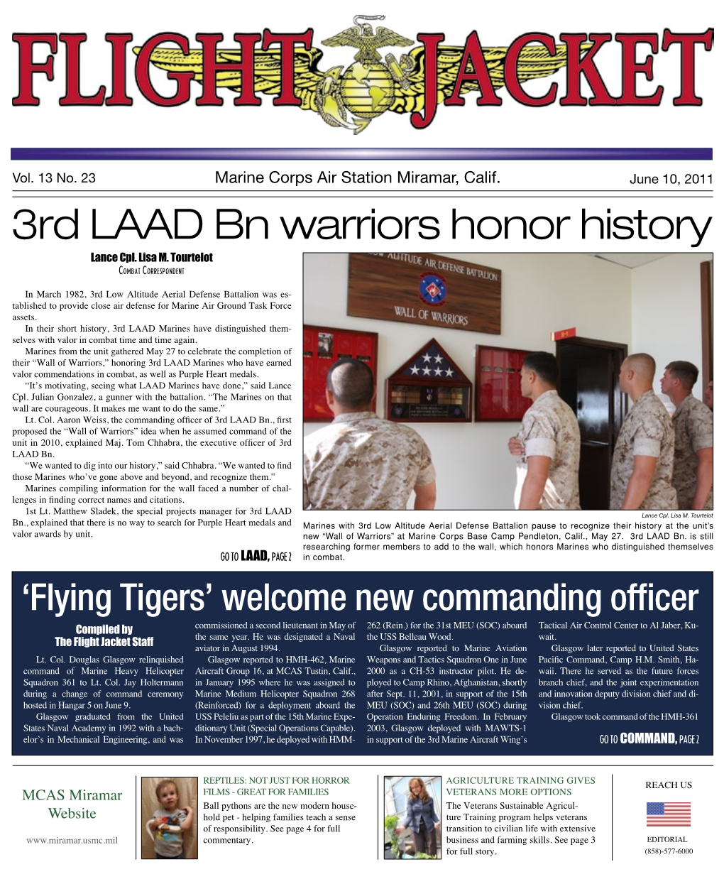 3Rd LAAD Bn Warriors Honor History Lance Cpl