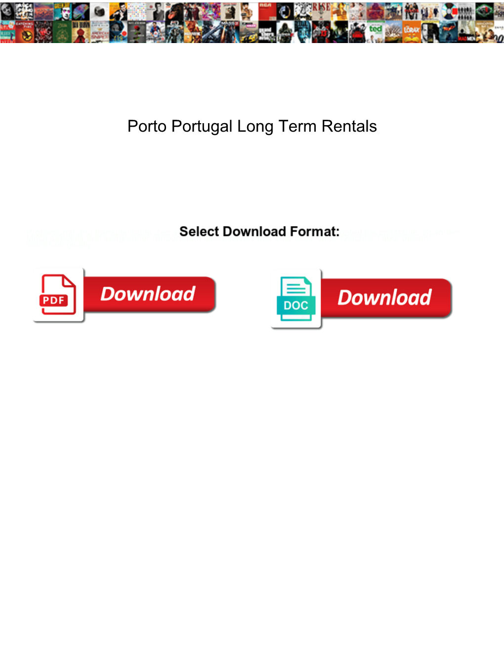 Porto Portugal Long Term Rentals