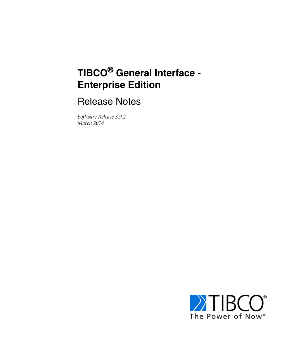 TIBCO General Interface