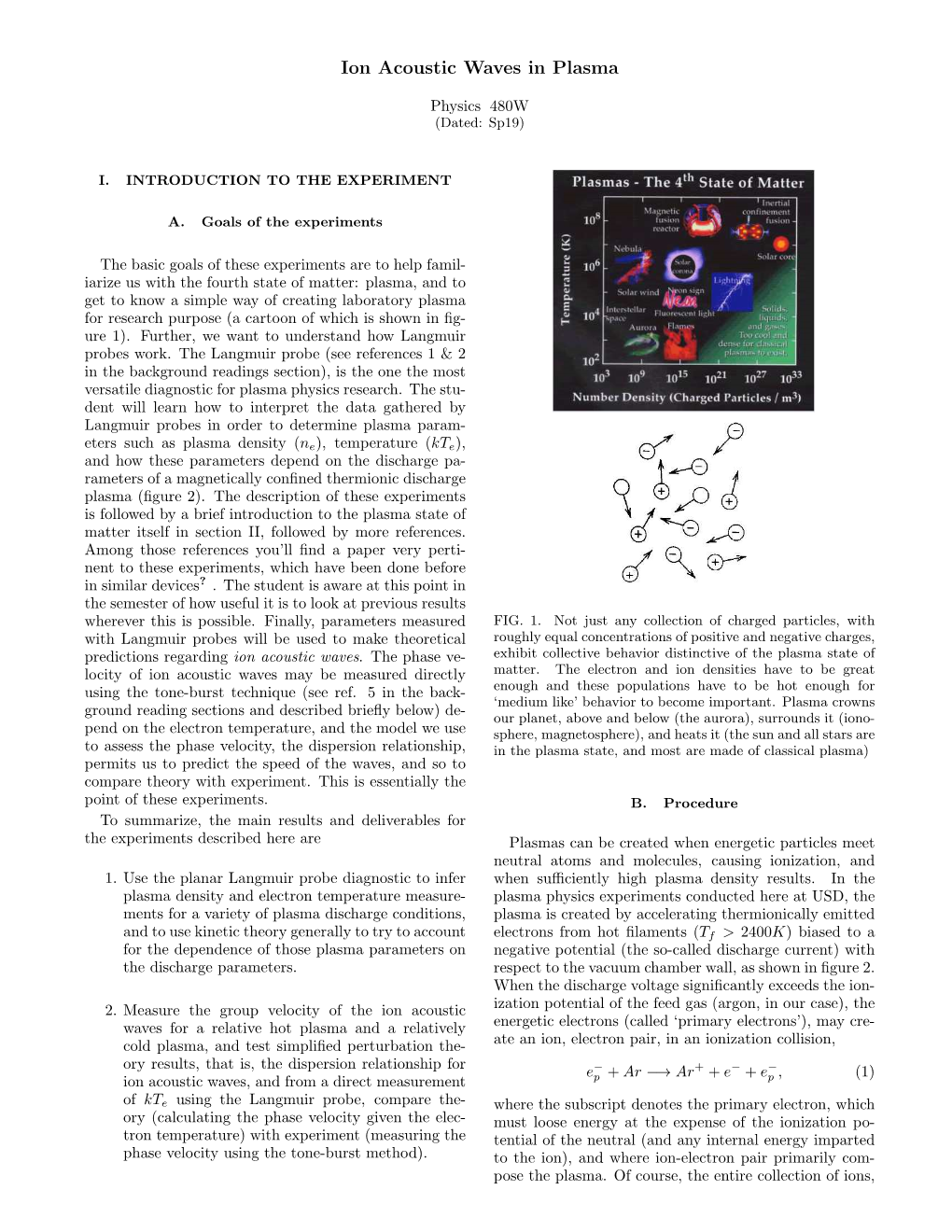 Ion Acoustic Waves in Plasma