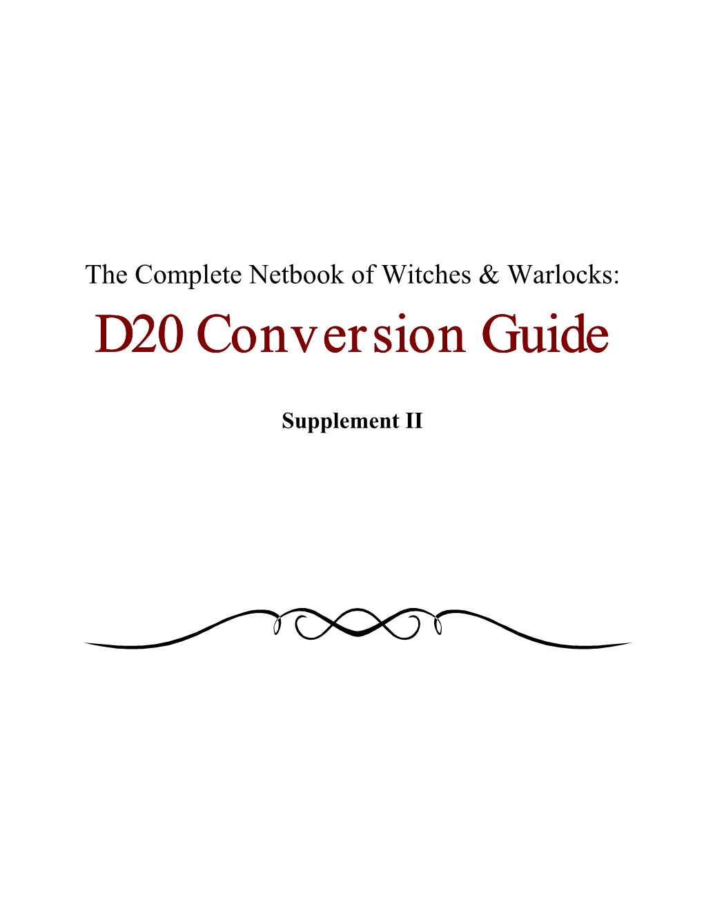 The Complete Netbook of Witches & Warlocks