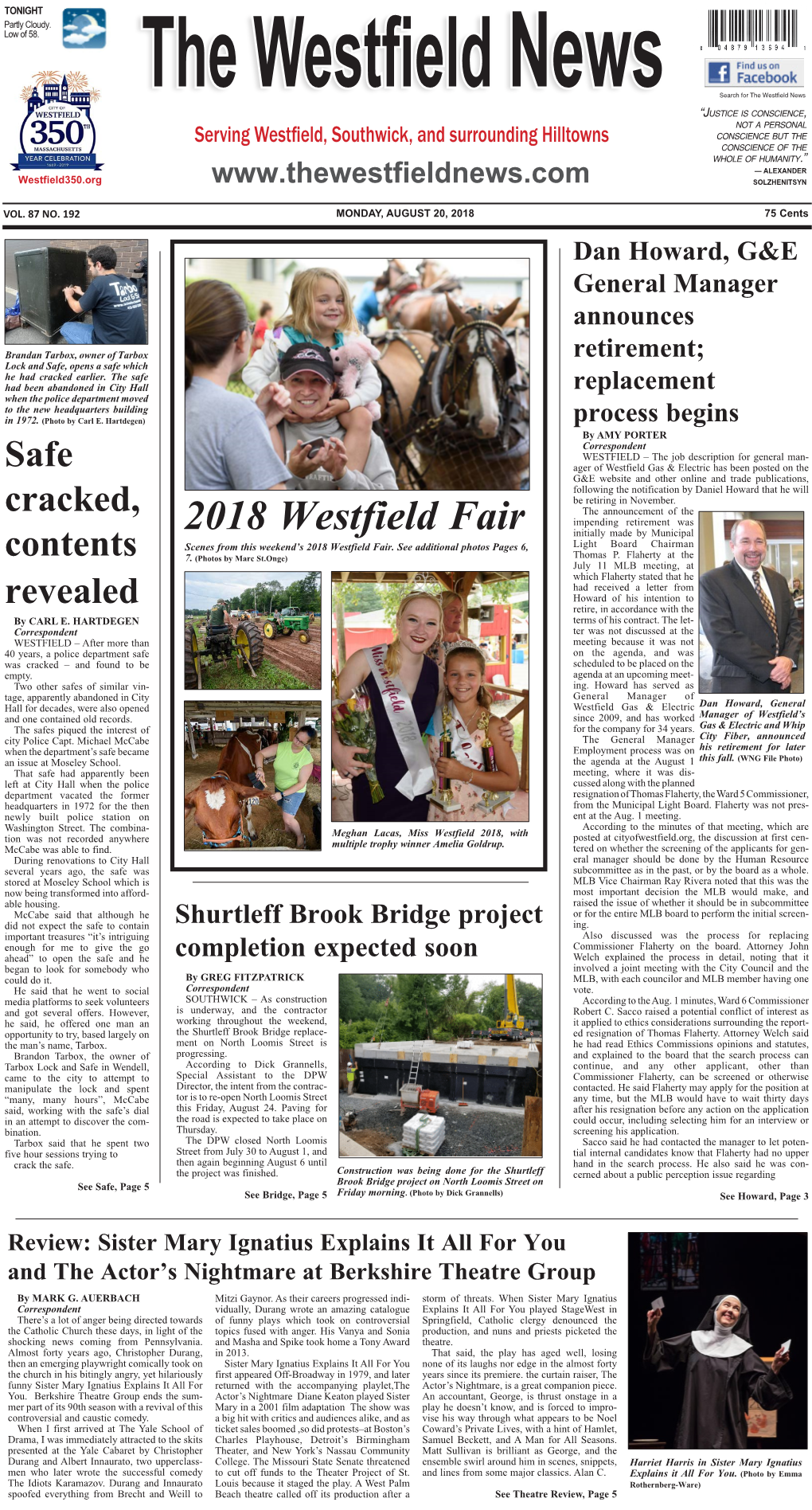 2018 Westfield Fair Initially Made by Municipal Scenes from This Weekend’S 2018 Westfield Fair
