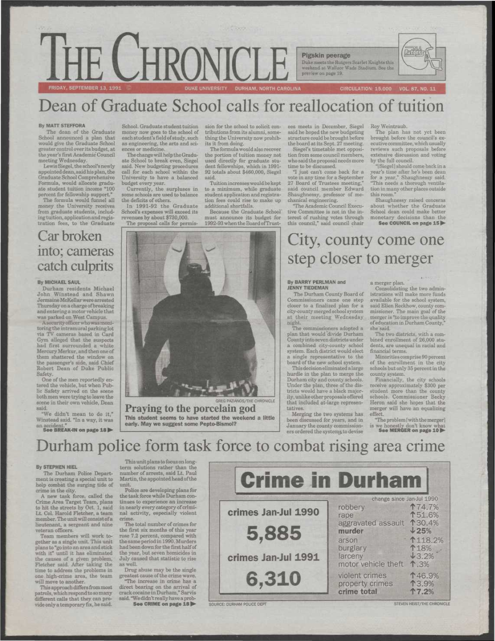 Crime in Durham Crime in the City
