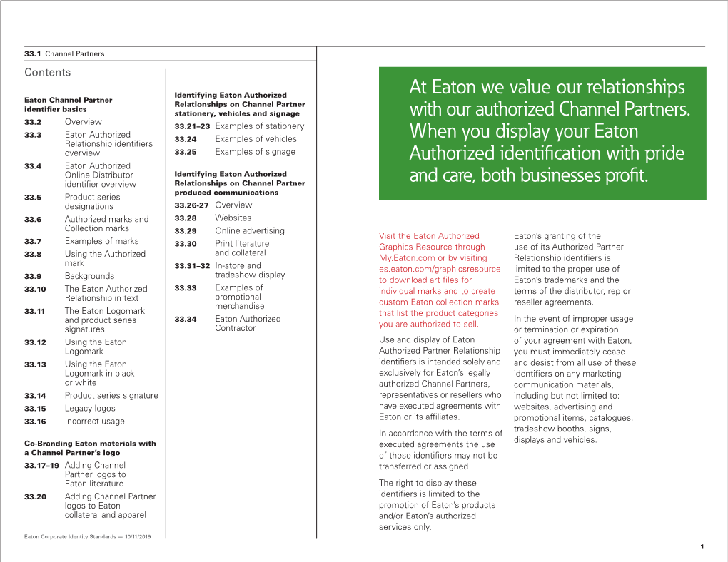 Eaton Channel Partner Graphic Guidelines