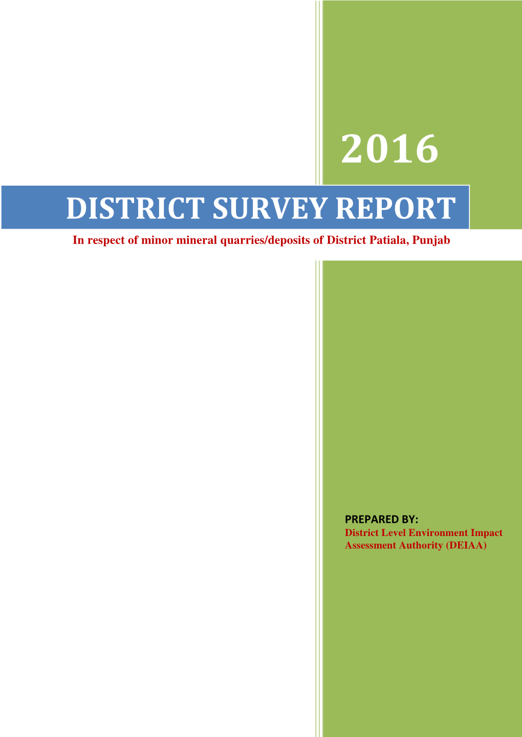 District Survey Report