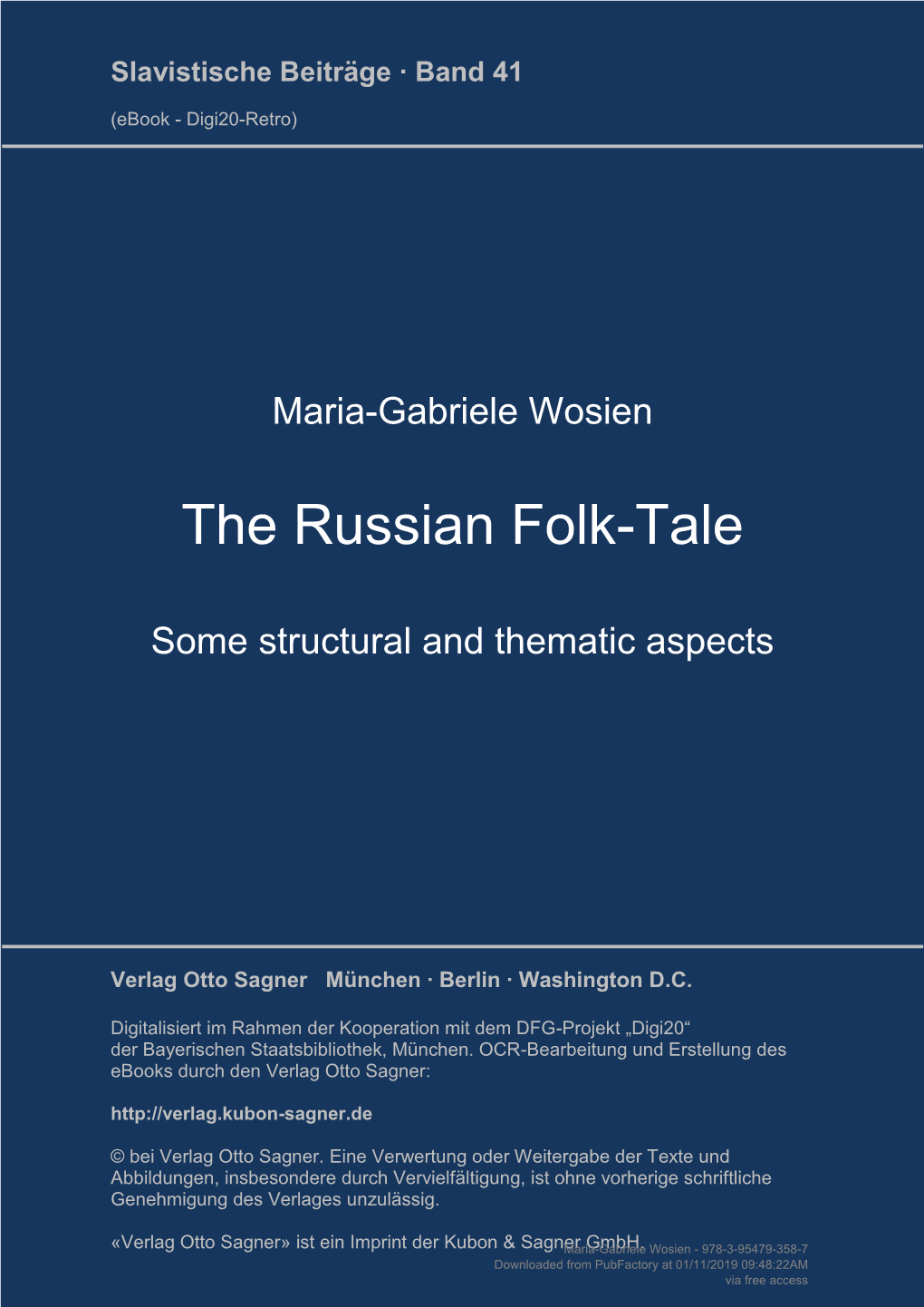 The Russian Folk-Tale