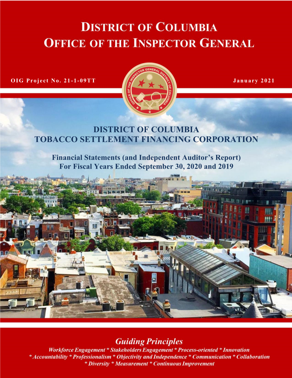 District of Columbia Tobacco Settlement Financing Corporation