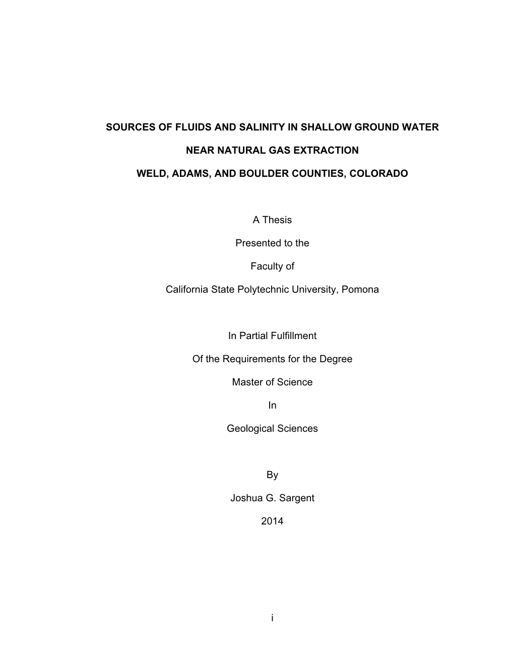 Sources of Fluids and Salinity in Shallow Ground Water