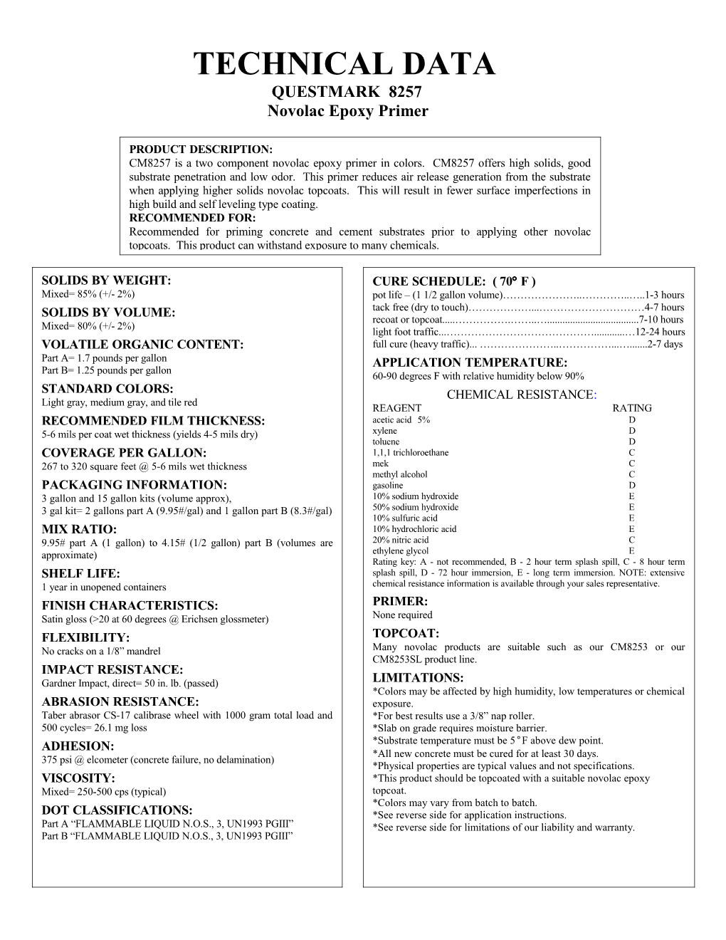 Technical Data s1