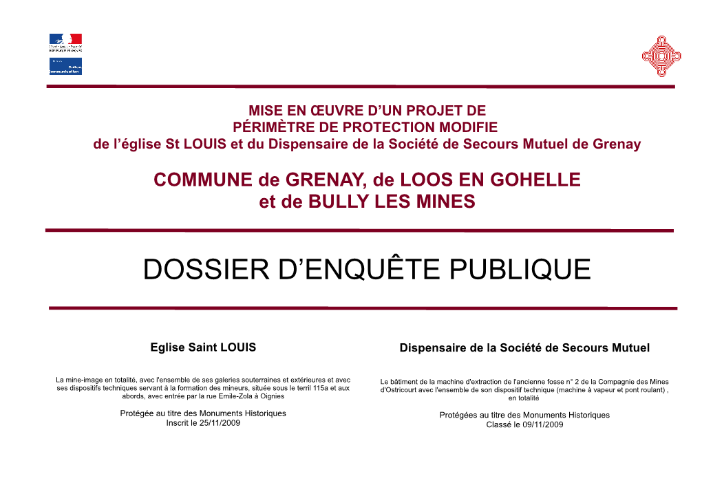 Dossier D'enquête Publique