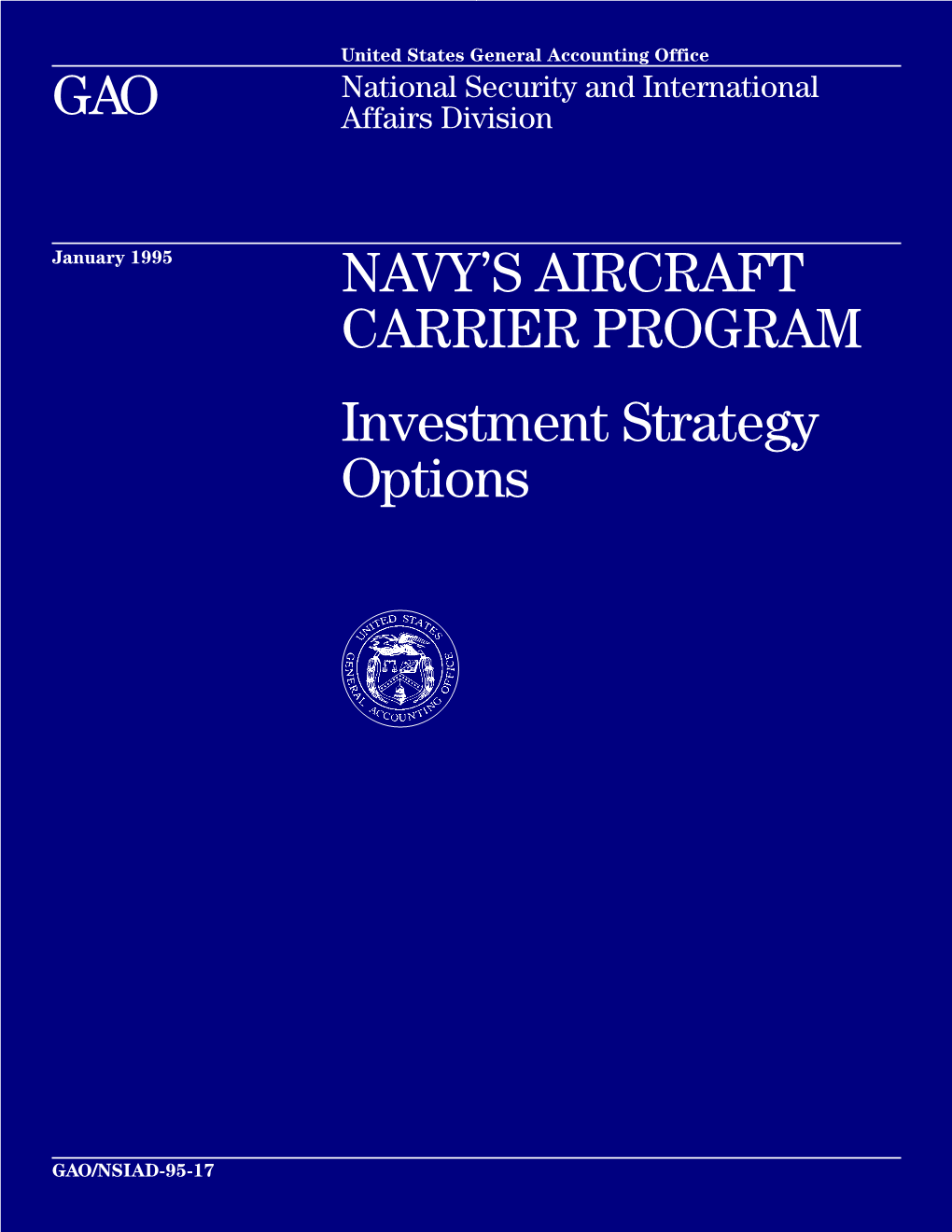 Navy's Aircraft Carrier Program