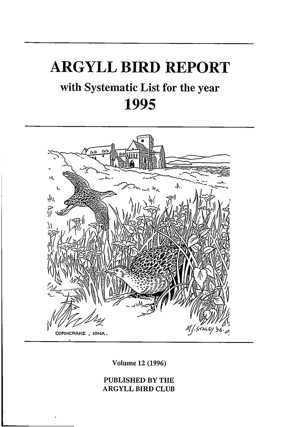 Argyll Bird Report 1995