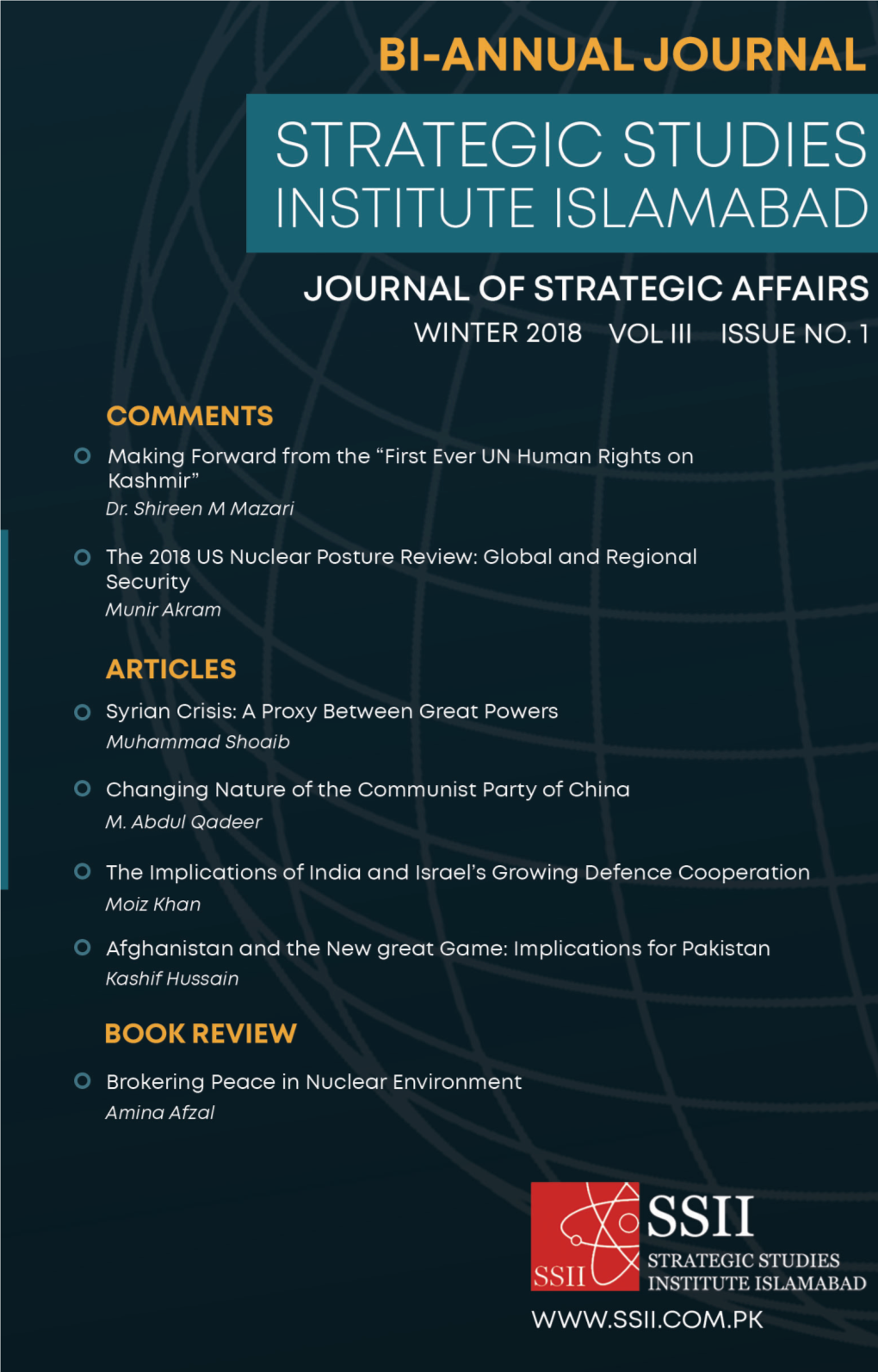 Journal of Strategic Affairs