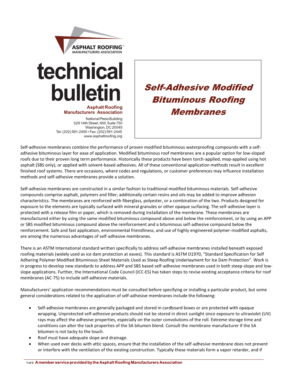 Technical Bulletin