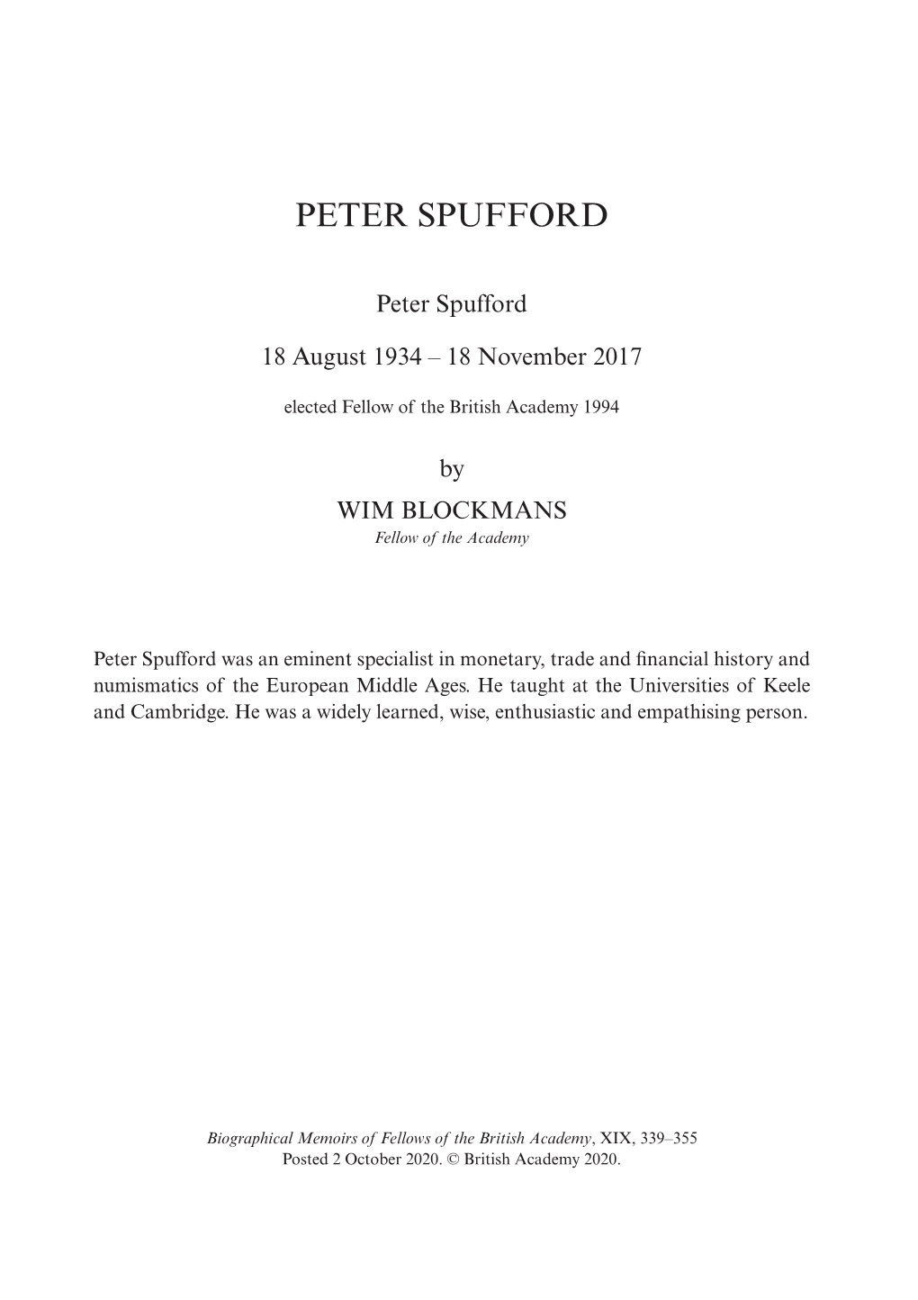 Peter Spufford