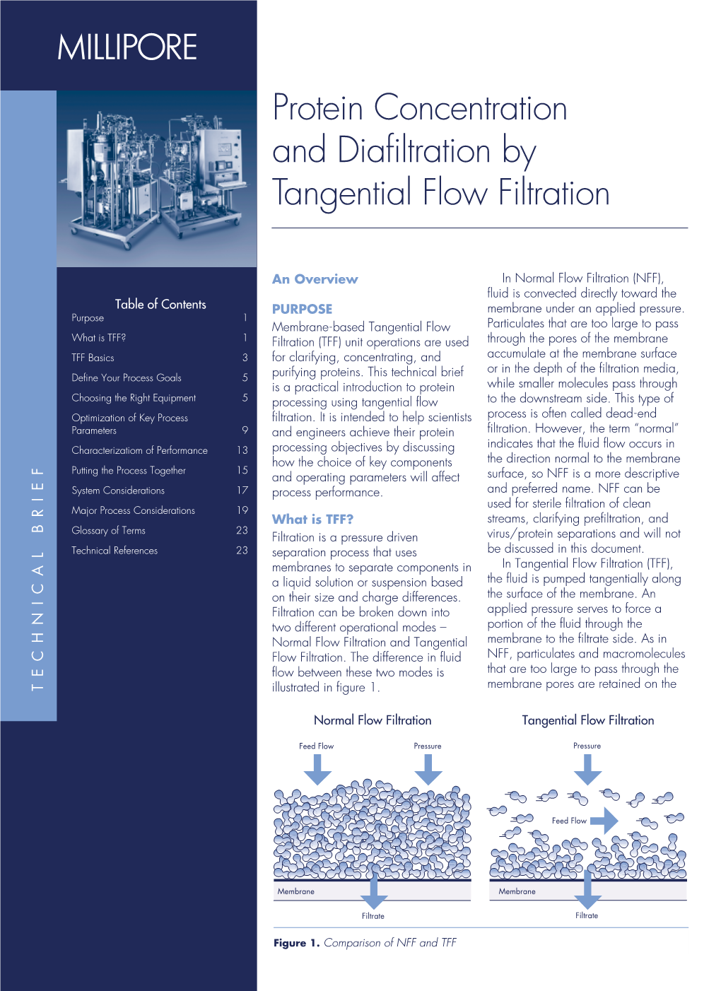 Protein Concentration and Diafiltration by Tangential Flow Filtration Â