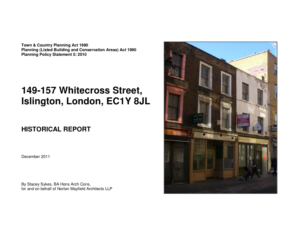 149-157 Whitecross Street, Islington, London, EC1Y 8JL