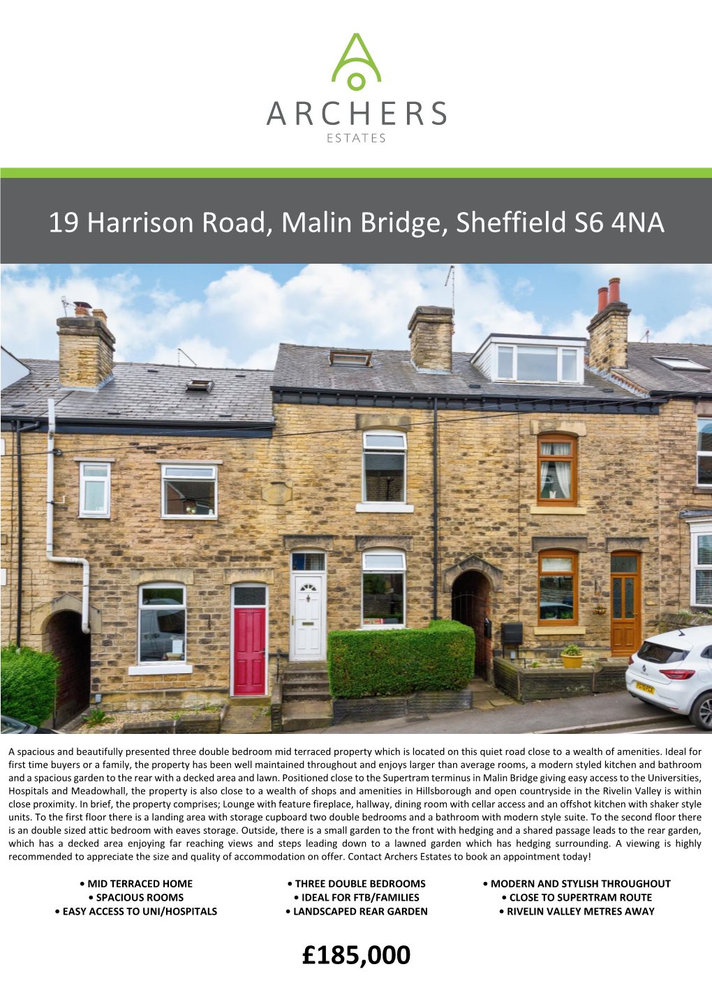 19 Harrison Road, Malin Bridge, Sheffield S6 4NA