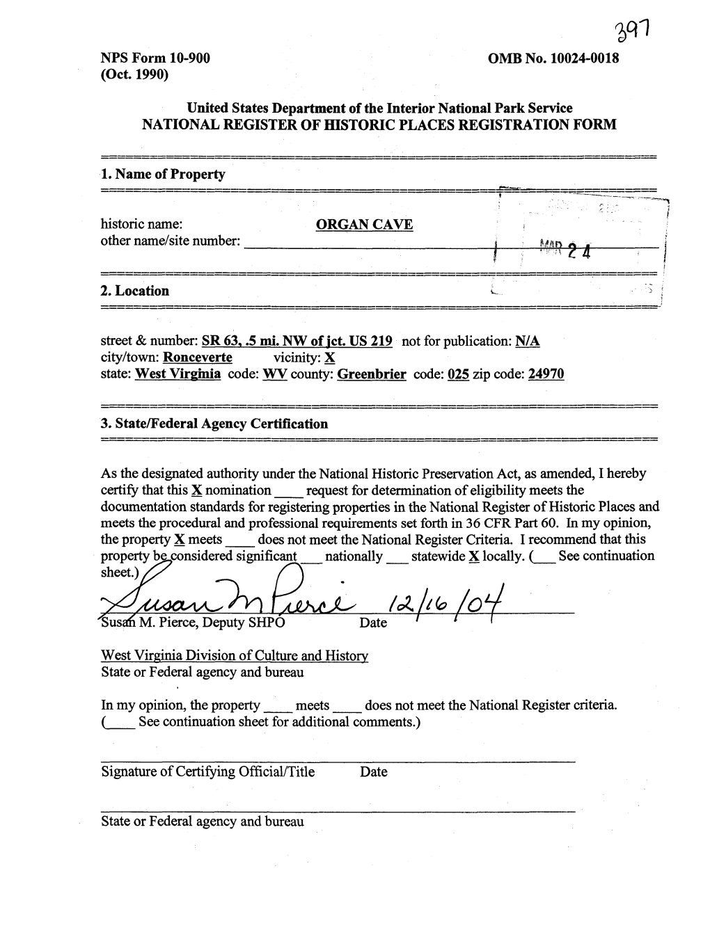 Signature of Certifying Official/Title Date