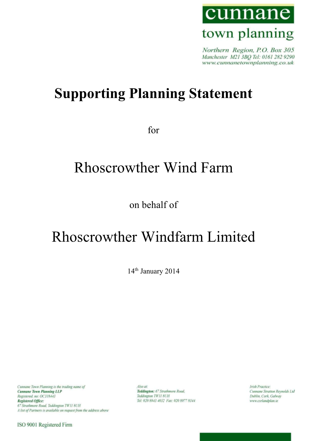 Rhoscrowther Wind Farm