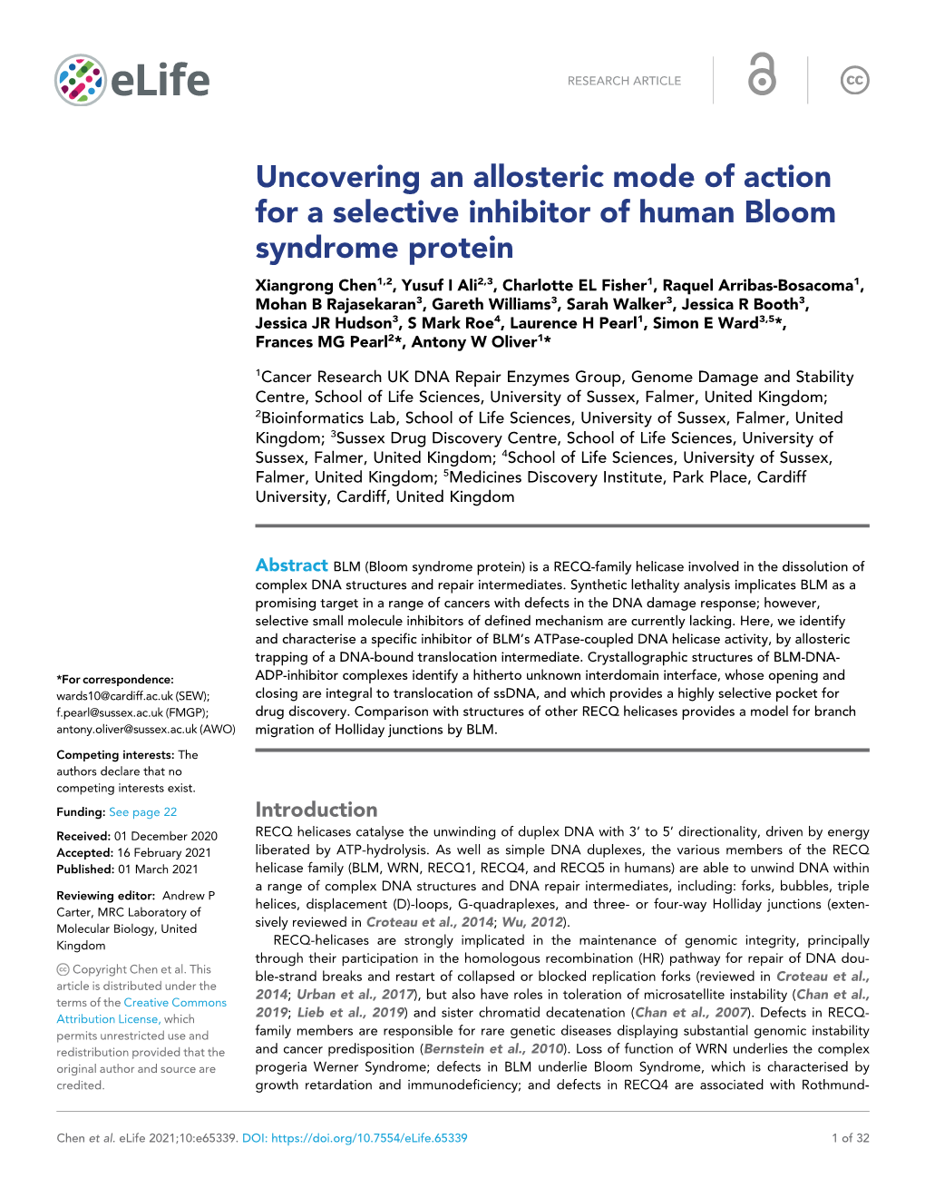 Uncovering an Allosteric Mode of Action for a Selective Inhibitor Of