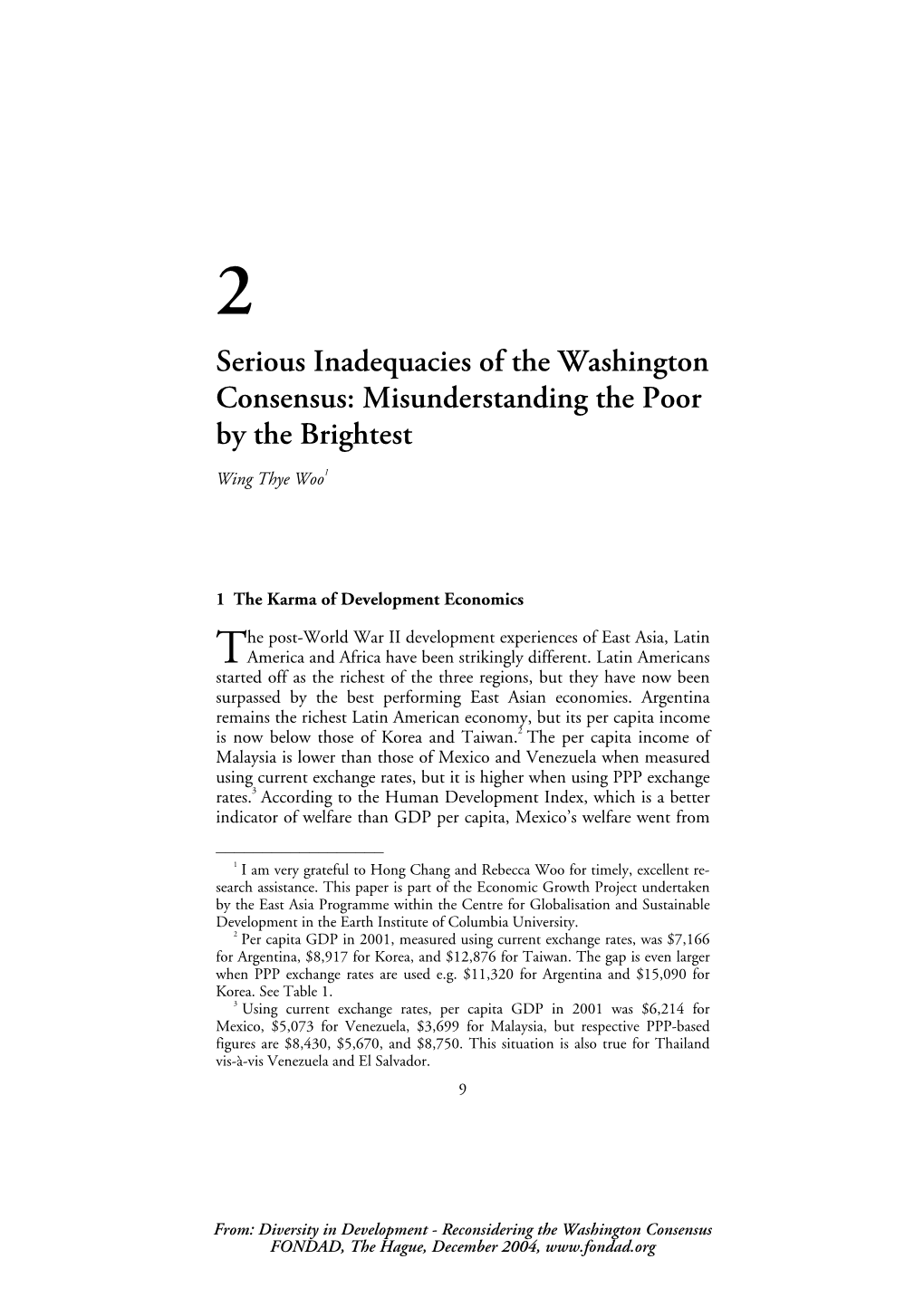 Woo.Inadequacies of Washington Consensus.Pdf