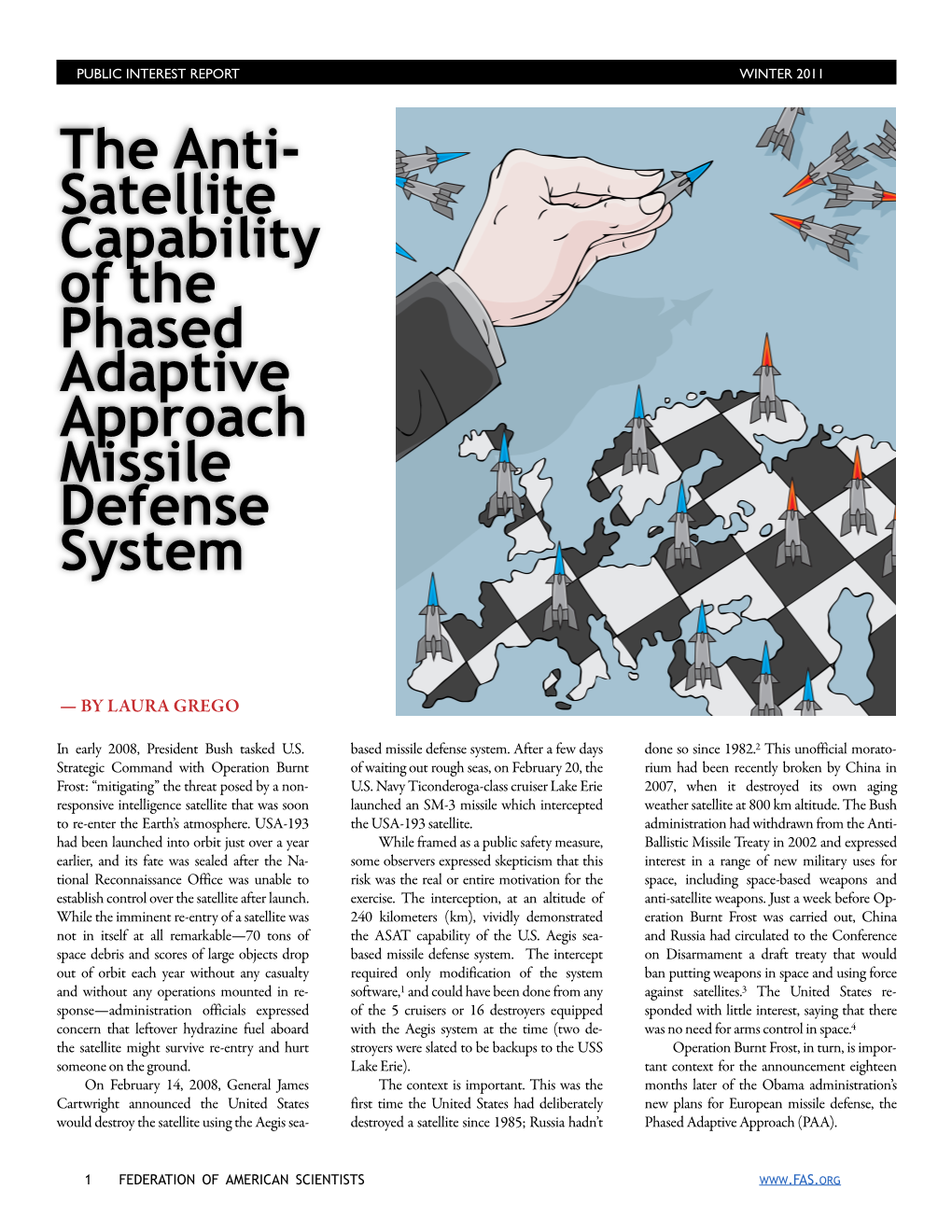 The Anti- Satellite Capability of the Phased Adaptive Approach Missile Defense System