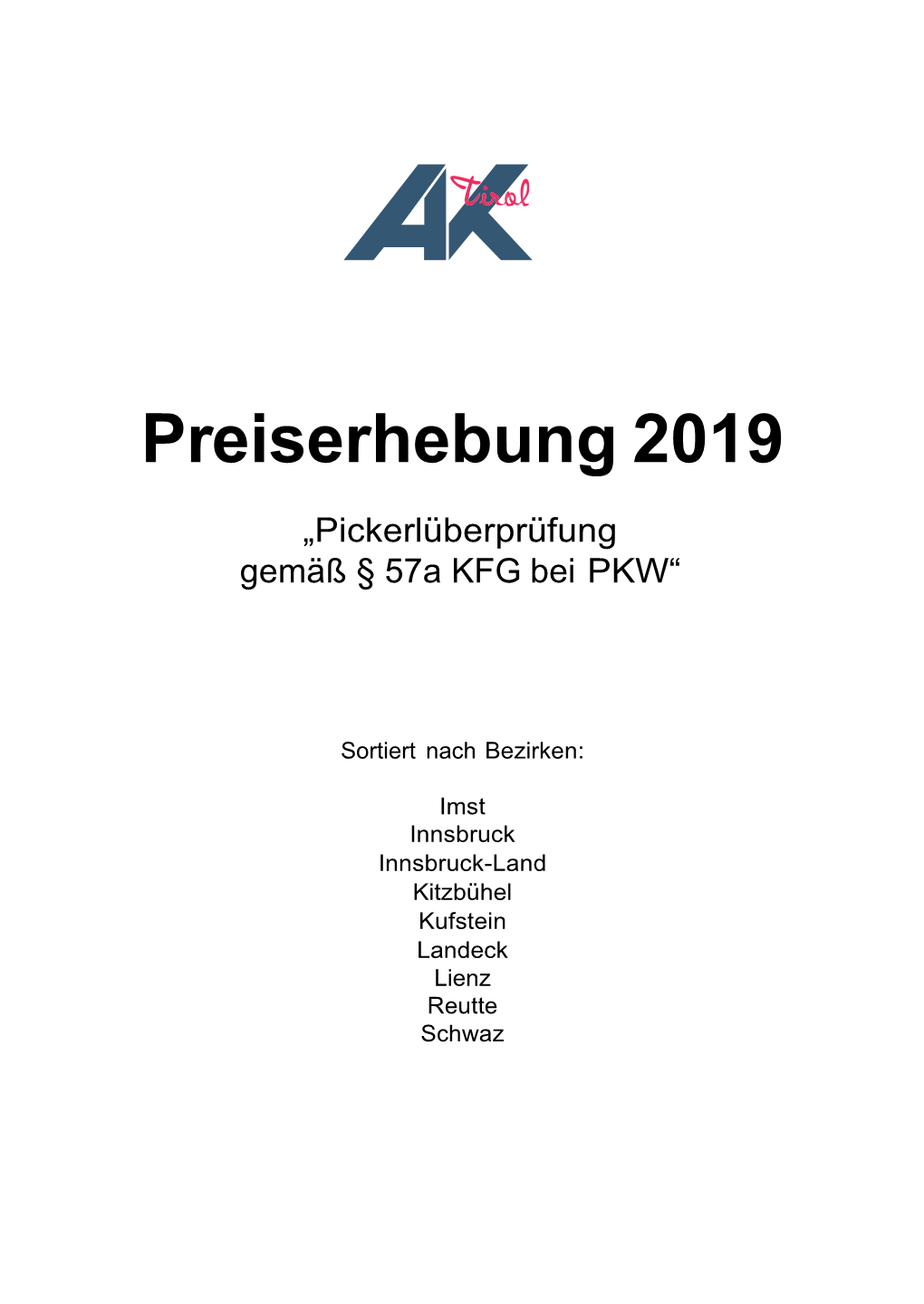 Preiserhebung 2019