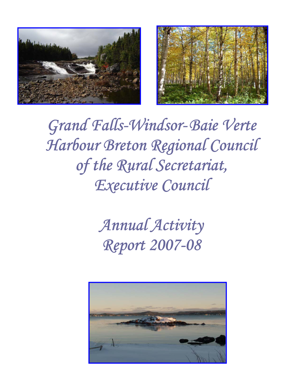 Grand Falls-Windsor- Baie Verte Harbour Breton Regional Council of the Rural Secretariat, Executive Council