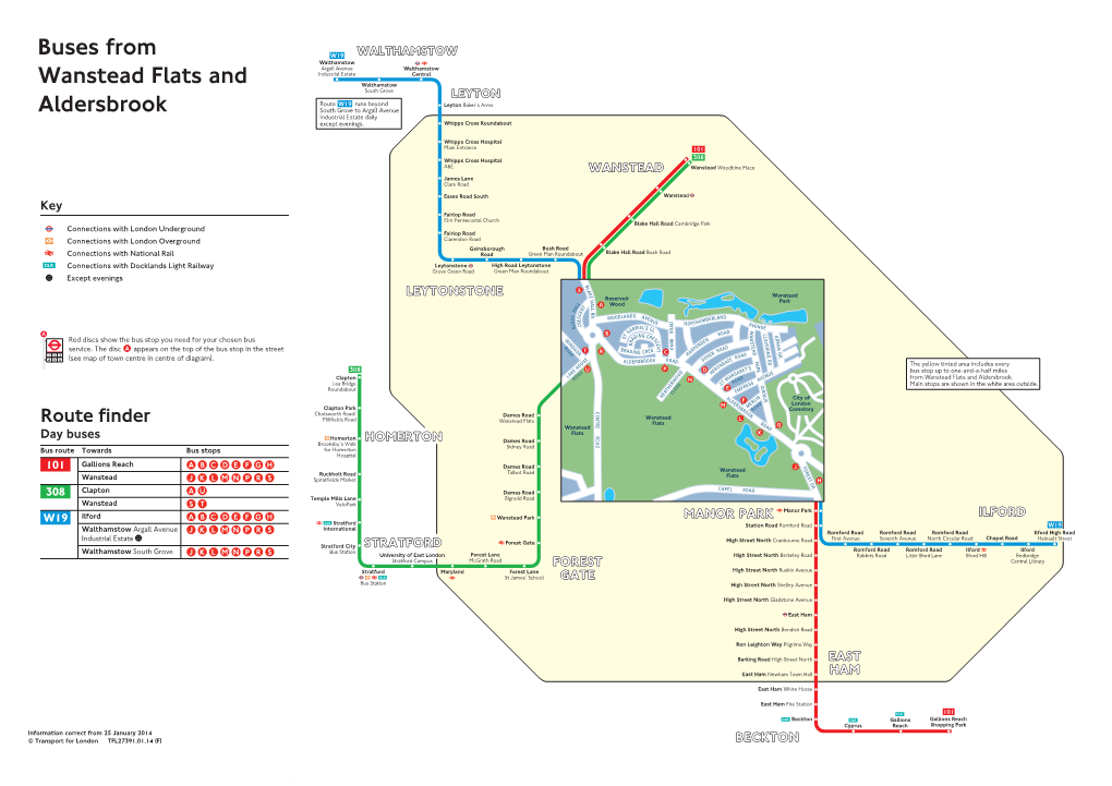 Buses from Wanstead Flats and Aldersbrook