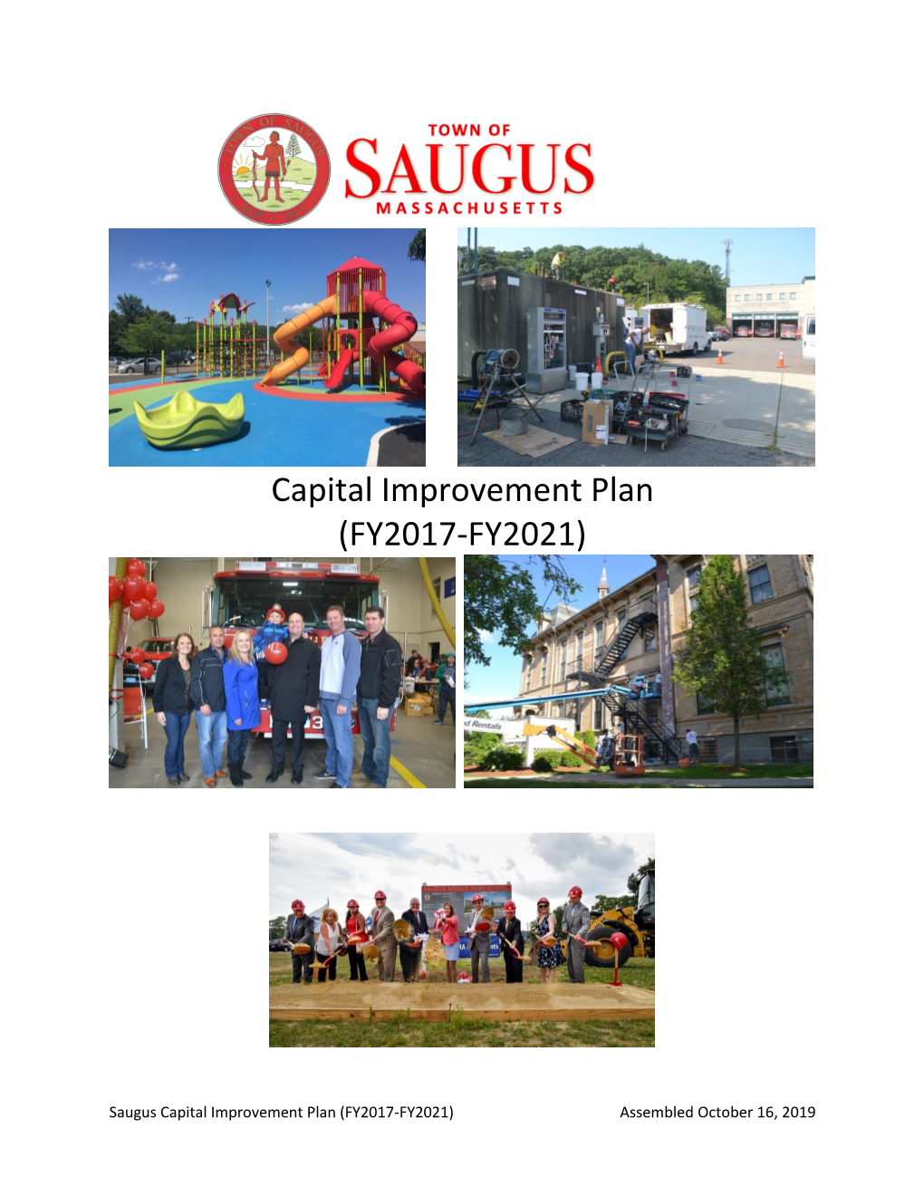 Saugus Capital Improvement Plan FY2017-FY2021
