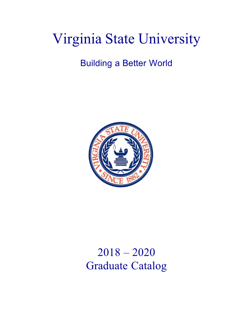 Graduate Catalog 2018-2020