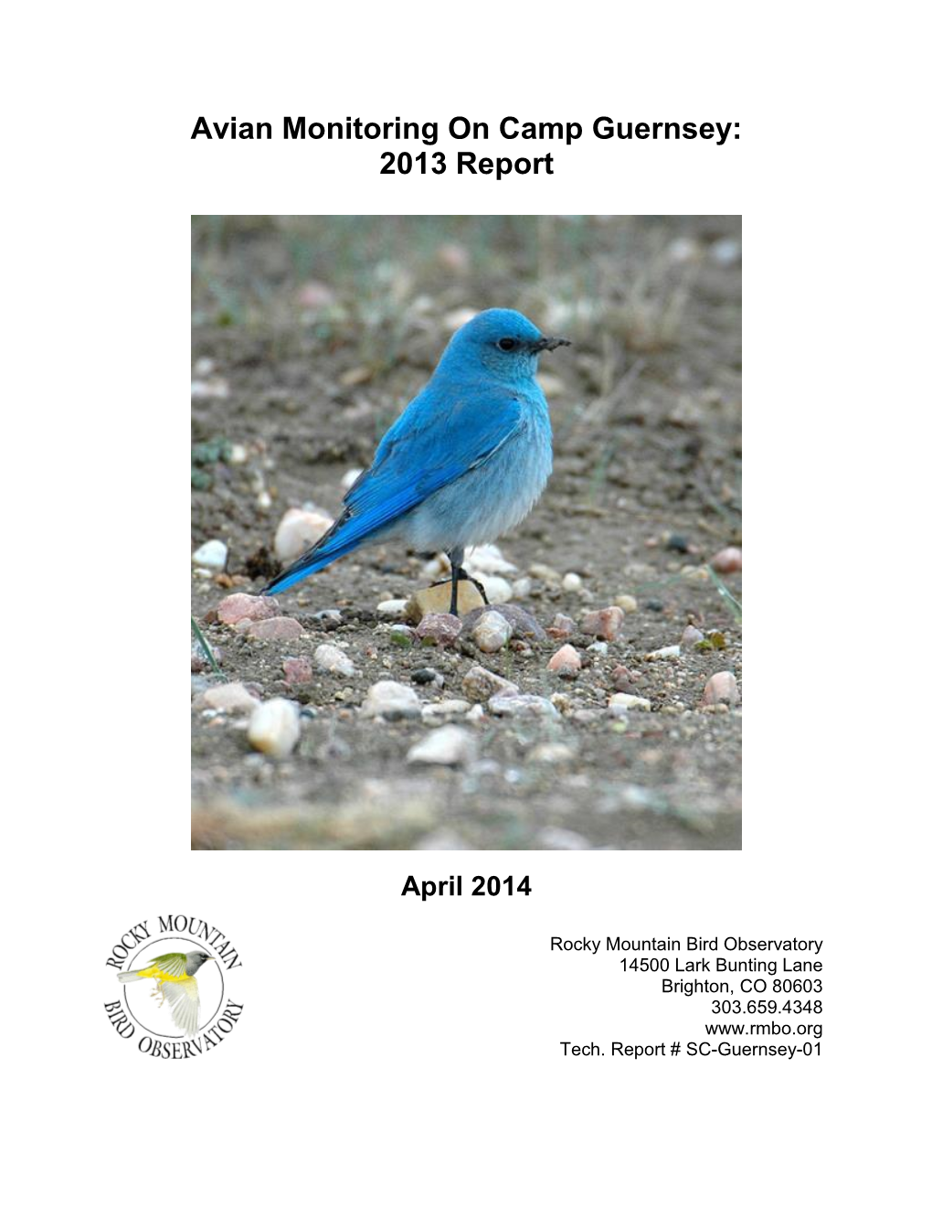 Avian Monitoring on Camp Guernsey: 2013 Report