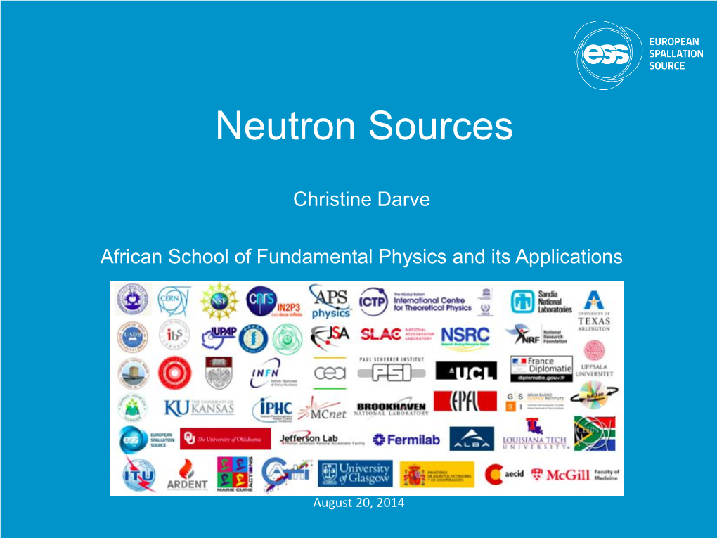 Neutron Sources