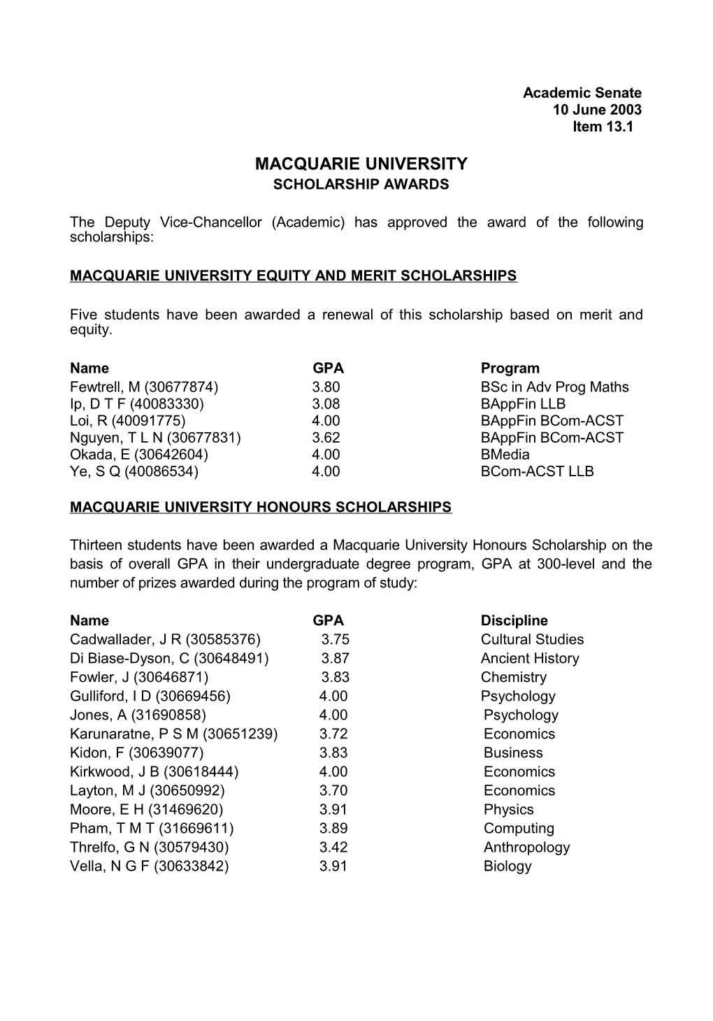 Macquarie University