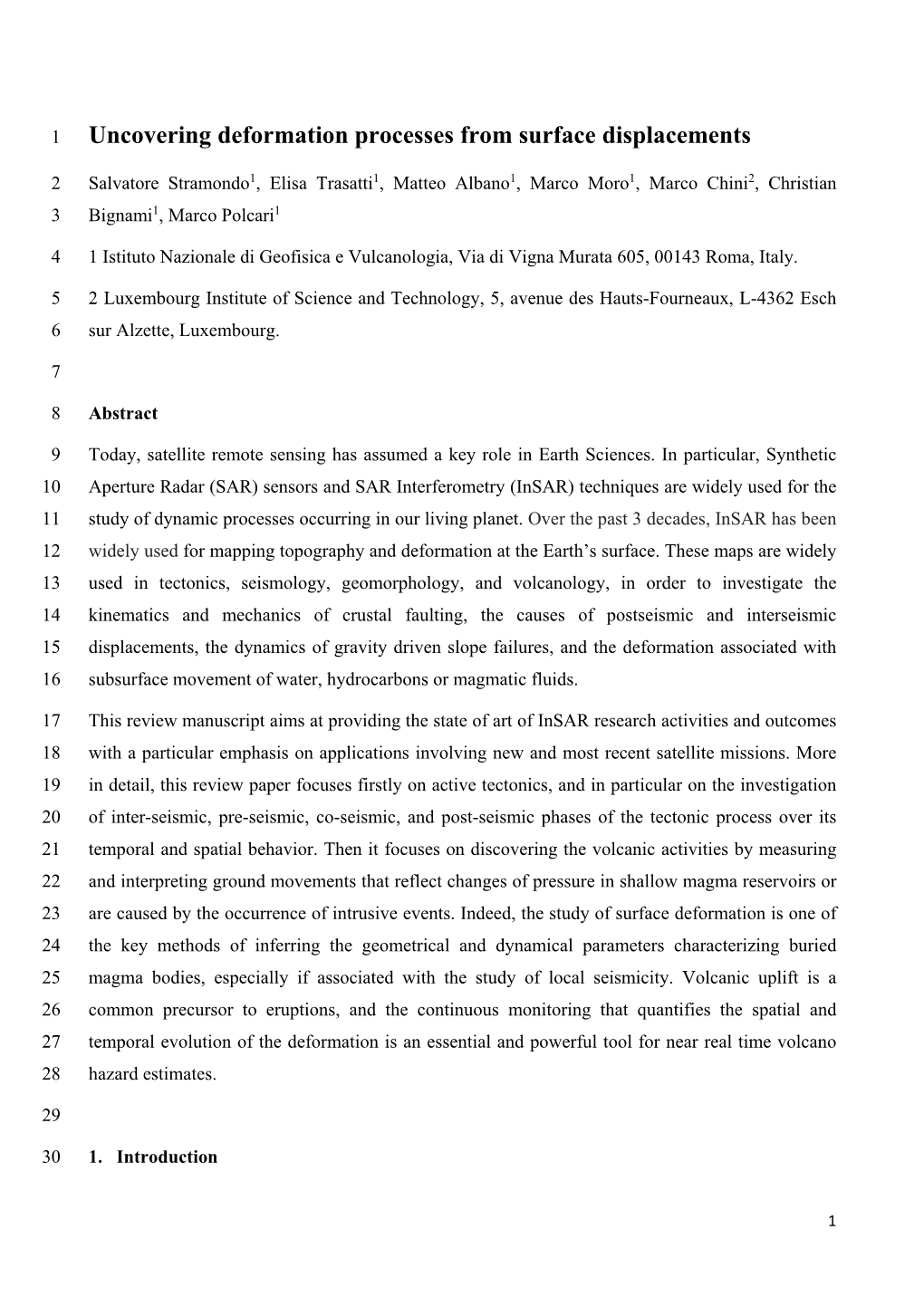 Uncovering Deformation Processes from Surface Displacements