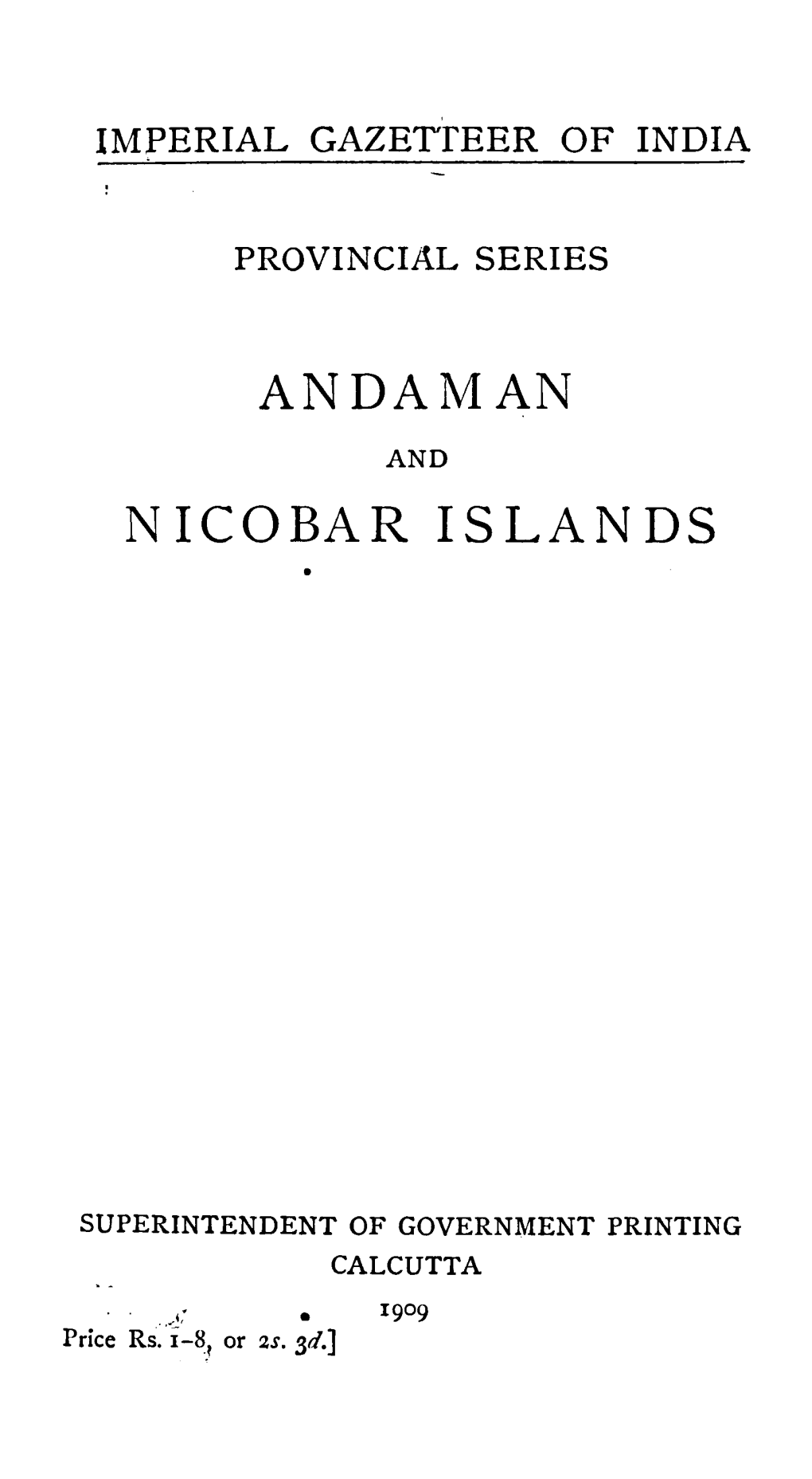 An Daman N I Co Bar Islands