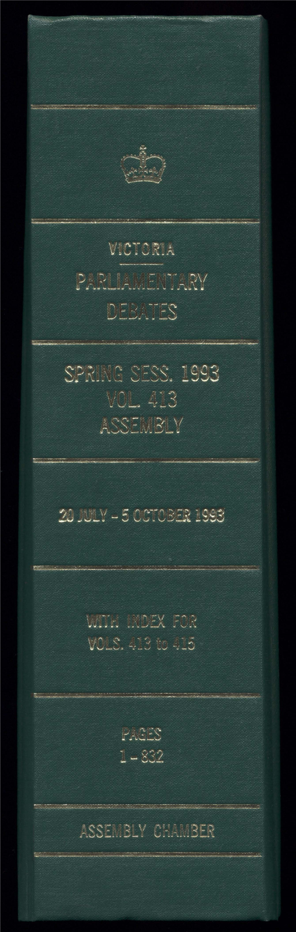 20 July 1993 ASSEMBLY