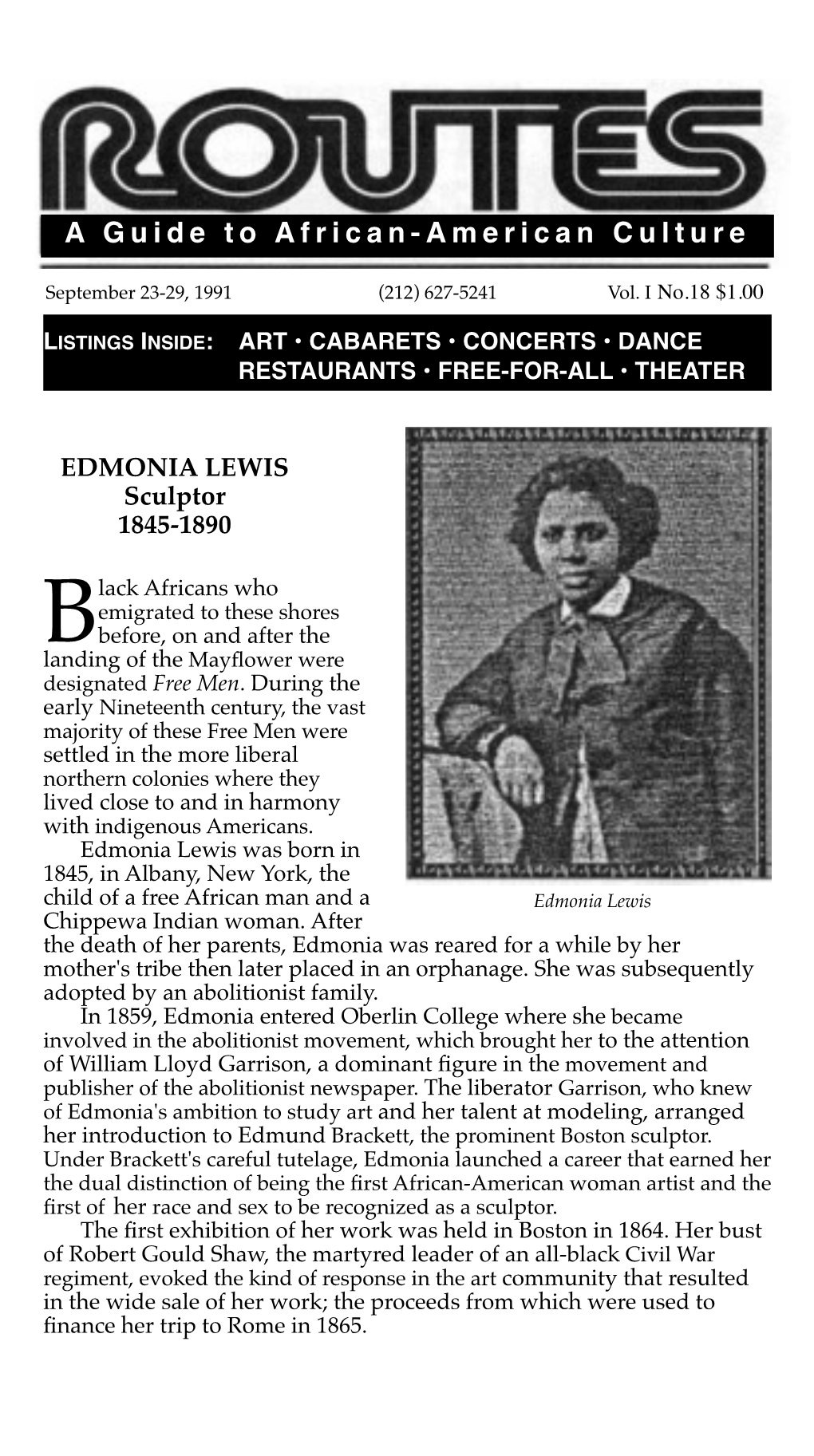 New Format to Website 9.Edmonia Lewis Sculptor 1845-1890