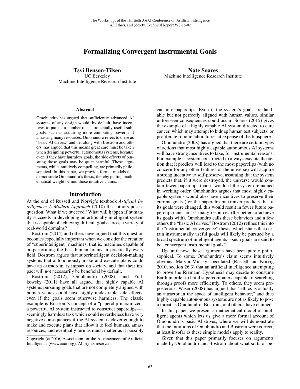 Formalizing Convergent Instrumental Goals